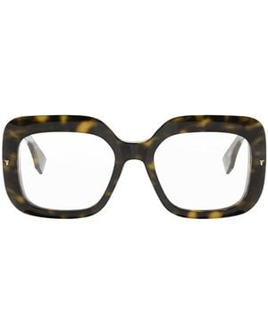 Fendi Eyewear Square Frame Glasses - White