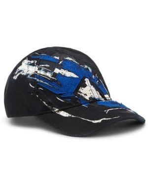 DIESEL Abstract-Print Baseball Cap - Blue