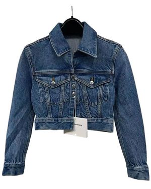 Alexander Wang Shrunken Denim Jacket - Blue