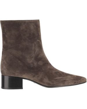 KHAITE Suede Ankle Boots - Brown