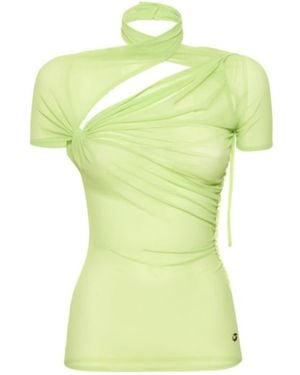 Coperni Asymmetric Draped Top - Yellow