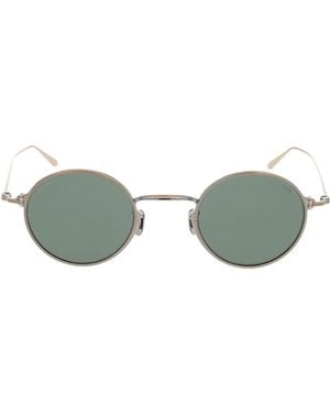 Eyevan 7285 Round-Frame Sunglasses - Green