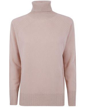 Twinset Long-Sleeved Turtleneck Jumper - Natural