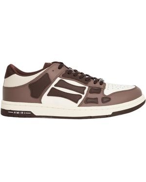 Amiri Skel Lace-Up Trainers - Brown