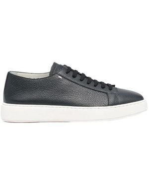 Santoni Round Toe Lace-Up Trainers - Multicolour