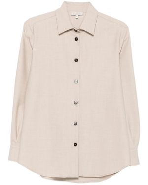 Antonelli Long-Sleeve Shirt With Snap Closures - Natural