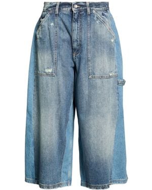 Dolce & Gabbana High-Waisted Wide-Leg Denim Jeans - Blue