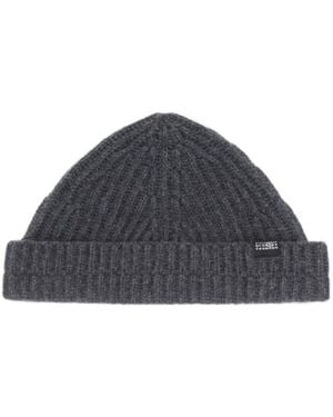 MM6 by Maison Margiela Ribbed-Knit Beanie Hat - Multicolour