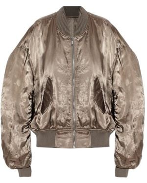 Rick Owens Long Sleeve Zipped Jacket - Brown