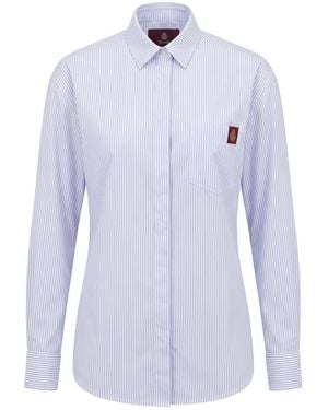 Dondup Oversized Striped Shirt - Blue