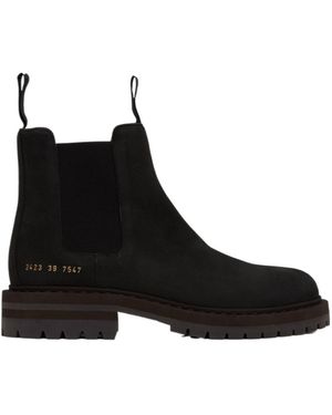 Common Projects Round Elastic Boots - Black