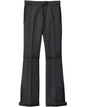 Miu Miu Double Wool Trousers - Grey