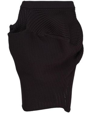 Issey Miyake Knit Skirt - Black