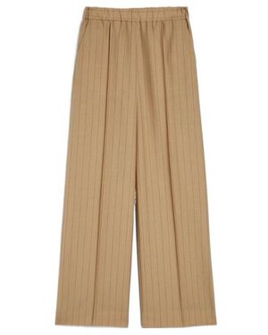 Jil Sander Pinstriped Pants - Natural