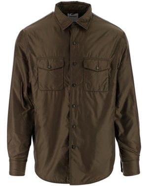 Aspesi Buttoned Utility Shirt Jacket - Green