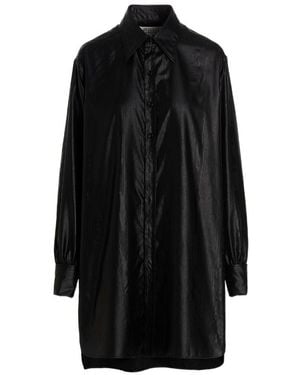 Maison Margiela Buttoned Long-Sleeved Shirt - Black