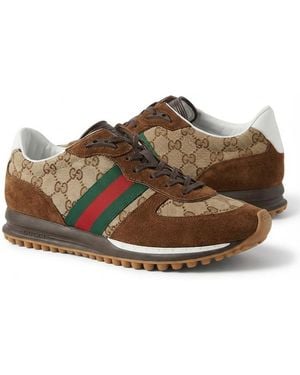 Gucci Re-Motion Trainer - Brown