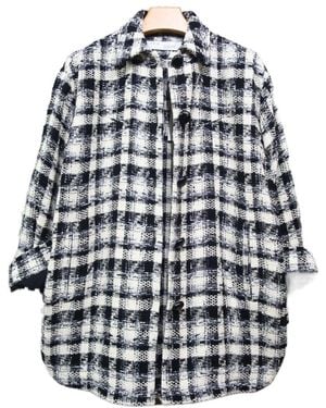 IRO Tweed Casual Jacket - Blue