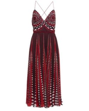 Altuzarra Oceanid Printed Midi Dress - Red