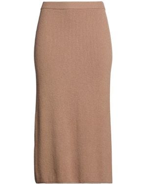 Max Mara Minimalist Knit Flared Skirt - Brown