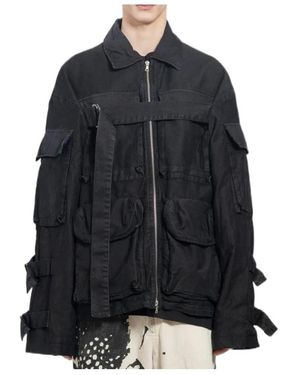 Dries Van Noten Zipper Casual Jacket - Black