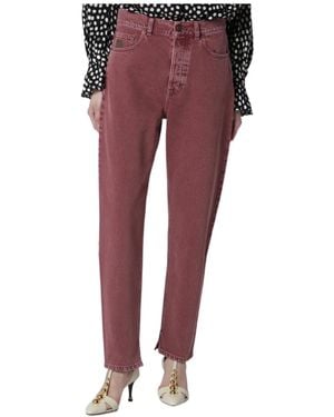 Chloé Chloé Dp 30 High-Rise Straight Jeans - Red