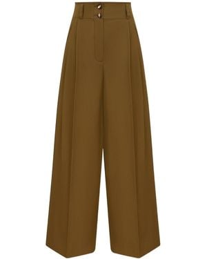 Zimmermann Luna Drill Tailored Pants - Green