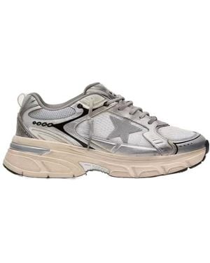 Golden Goose Lightstar Lace-Up Trainers - Grey