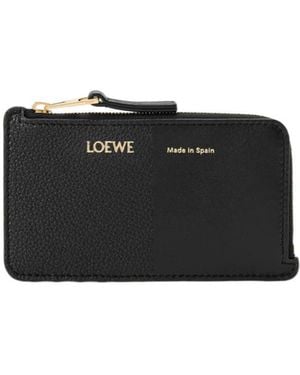 Loewe Coin Card Holder - Black