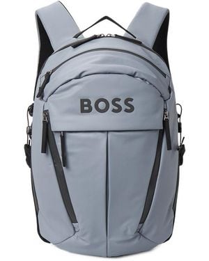 BOSS Zippered Backpack - Grey