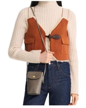 Longchamp Épure Phone Case With Leather Lace - Blue