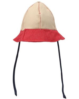 Sunnei Denim Bucket Hat - Red
