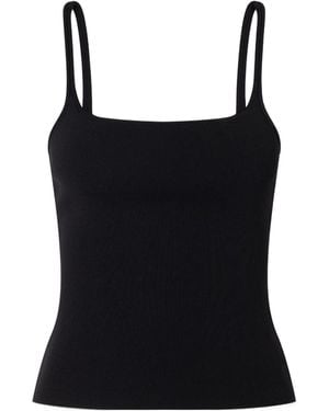 St. Agni Ribbed Vest - Black