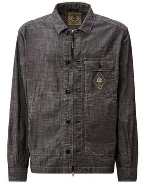 C.P. Company Long Sleeve Zip Shirt - Grey