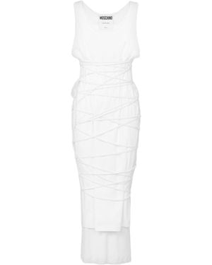 Moschino Lace Stretch Dress - White