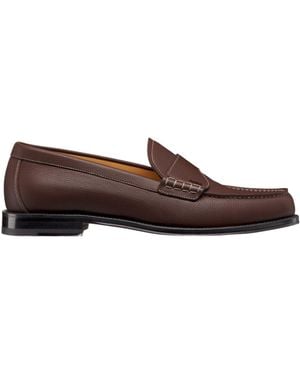 Dior Homme Granville Slip-On Loafers - Brown