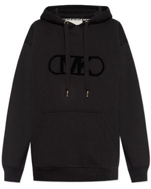 MICHAEL Michael Kors Logo Detailed Drawstring Hoodie - Black