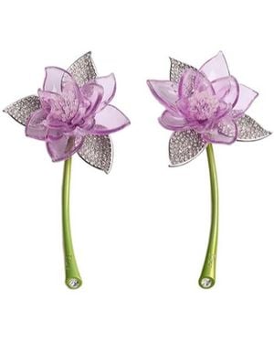 Dior En Fleurs Earrings - Pink