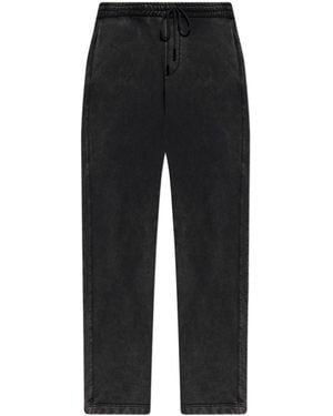 Iceberg Drawstring Straight-Leg Joggers - Black