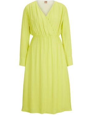 BOSS Long Sleeved Dress - Yellow