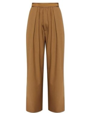 Acne Studios Wide-Leg Casual Pants - Brown
