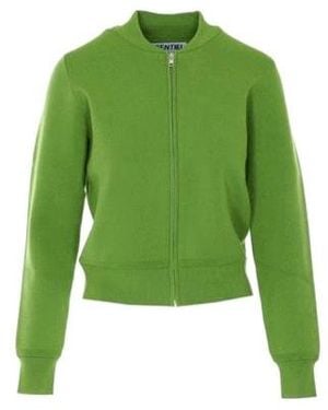 Essentiel Antwerp Jantastic Knitted Bomber Jacket - Green