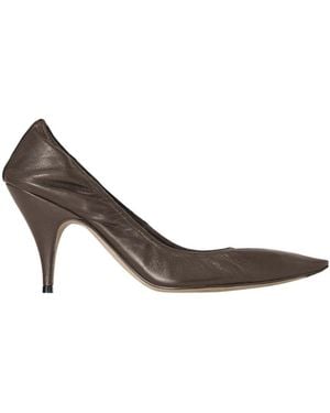 The Row Liisa Pointed-Toe Court Shoes - White