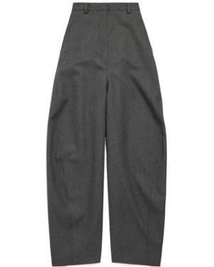 Balenciaga High-Rise Wide-Leg Trousers - Grey