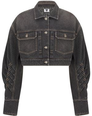 Dior Short Denim Jacket - Grey