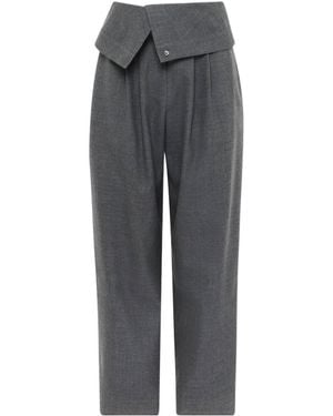 JW Anderson Jw Anderson Fold Over Pants - Gray
