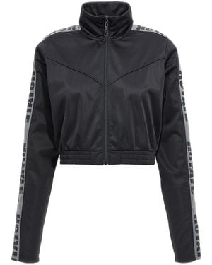 ROTATE BIRGER CHRISTENSEN Logo-tape Track Jacket - Black