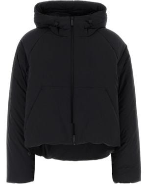Herno Short Hooded Down Jacket - Black