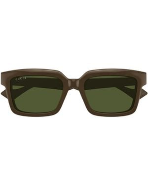 Gucci Eyewear Square Frame Sunglasses - Green