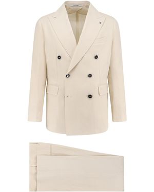 Tagliatore Double-Breasted Suit - Natural